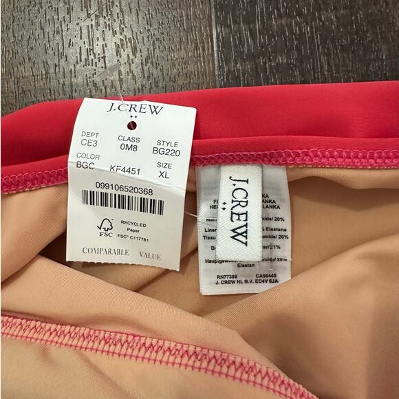 NWT J.Crew One-Piece Cutout Swimsuit with Bow Size XL - Picture 6 of 9